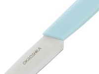 Нож кухонный для овощей Okroshka Salad 8 см, сталь 5cr15mov, рукоять пластик, голубой