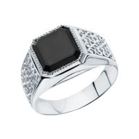 Серебряное кольцо с фианитами