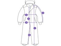 Комбинезон текстильный с полиуретановым покрытием для девочек