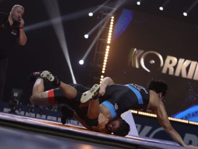 Борец из Кубы готовится сразиться за медали на турнире Коркина