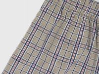 Текстильные трусы-боксеры в клетку, Бежевый