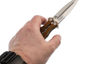 Нож-бабочка (балисонг) Ромул, сталь D2, рукоять G10