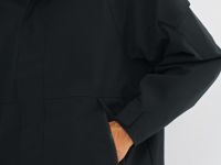 Утеплённая парка с капюшоном, Черный