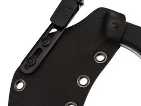 Нож Barmaley Knives Grim Серп серрейтор, сталь Aus-10 Co, рукоять G-10 черная