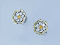 Пусеты из белого золота э4712пс12210604