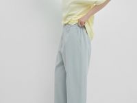 Хлопковые брюки Balloon с эластичным поясом, Серый