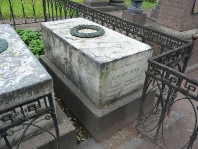 Могила Карамзина Н.М. (1766-1826), историка, писателя