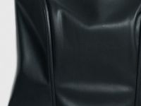 Топ-корсет из искусственной кожи, Черный