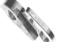 Держатель заднего переключателя &quot;петух&quot; Meta №188 фрезерованный (серебристый)