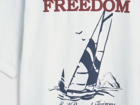 Футболка с принтом, Белый