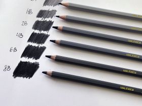Карандаш графитный матовый Малевичъ "GrafArt" 4B