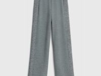 Широкие брюки с лампасами, Серый