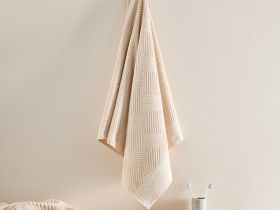 Полотенце махровое Zigzag, бежевое