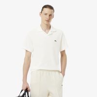 Мужское хлопковое поло Lacoste из смеси льна