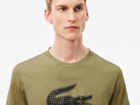 Мужская футболка Lacoste с принтом