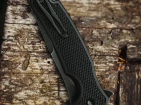 Складной нож Mr.Blade Hellcat blackwash, сталь S35VN, рукоять Black G10