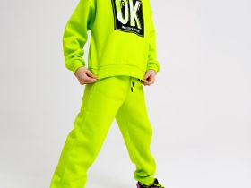 Комплект трикотажный для девочек: толстовка, брюки