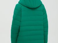 Утепленное полупальто с капюшоном