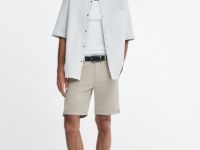 Рубашка с коротким рукавом, Белый