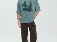 Футболка из хлопка с принтом