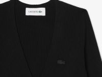 Длинное бесшовное платье Lacoste с боковым вырезом и длинным рукавом