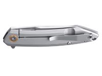 Нож складной Ruike P831S-SA, сталь 14C28N, рукоять сталь, серый