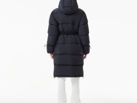 Женский длинный пуховик Lacoste с поясом