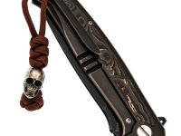 Бусина с темляком Череп, мельхиор