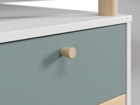 Письменный стол Дикинс 120x60 Береза/Серо-зеленый