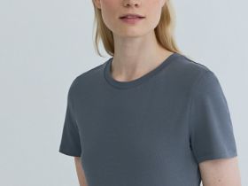 Базовая футболка из хлопка, Серый