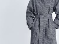 Пальто свободного силуэта с поясом