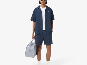 Мужская хлопковая футболка Lacoste с коротким рукавом