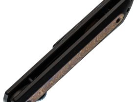 Складной нож Kizer Quoll, сталь S45VN, рукоять Titanium&Titanium Damascus