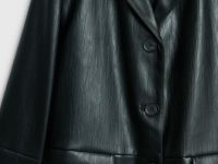 Плащ из искусственной кожи, Черный