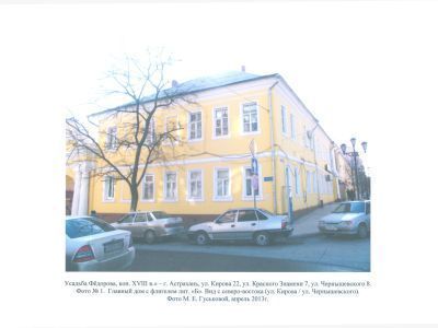 Усадьба надворного советника К. Федорова, XVIII – нач. ХХ вв.