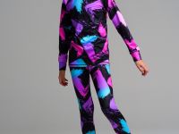 Термокомплект трикот. для девочек: фуфайка (футболка) с длин. рук, брюки для эпизод. использования