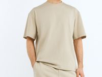 Базовые шорты из хлопка, Бежевый