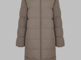 Длинный пуховик с натуральным пухом