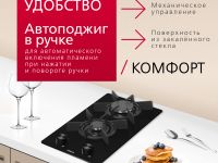 Комплект техники: Газовая панель Hansa BHKS330500 + Встраиваемая вытяжка Hansa OMP6212SIH + Духовой шкаф Hansa BOES68460