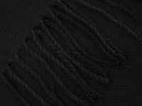 Шарф с бахромой, Черный