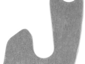 Держатель заднего переключателя "петух" Meta №198 фрезерованный (серебристый)