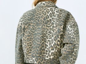 Джинсовая куртка с принтом для девочек, Мультицвет