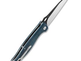 Складной нож QSP Locust, сталь 154CM, рукоять микарта, синий