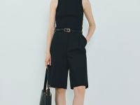 Базовая майка в рубчик, Черный