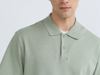 Поло с имитацией второго слоя, Зеленый