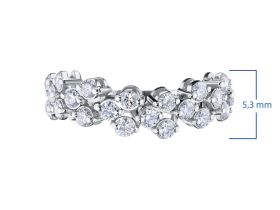 Кольцо из белого золота с бриллиантами э0901кц04140400