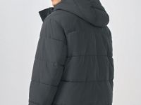 Утеплённая куртка с капюшоном, Серый