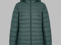 Стеганый пуховик с натуральным пухом