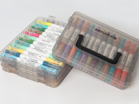 Набор маркеры для скетчинга акриловые HIMI "MIYA BOX" 48 цветов, двойная головка