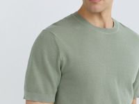 Футболка из текстурной ткани, Зеленый